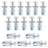 16 pcs Jack Nuts, Plain Carbon Steel Petal Expansion Insert Nuts for Thin Metal Hollow Wall Iron (M5 x 25)
