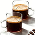 Espresso Cups | 2-Pack,4 oz High-Transparency Glass Doubleshot Coffee Cups, Dishwasher Safe, Dual Pour Design