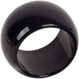 Efavormart 4 PCS Wholesale Black Acrylic Napkin Rings for Place Settings Wedding Receptions Dinner or Holiday Parties Tableware