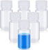 6 Pcs 2 oz 60ml Polypropylene Reagent Bottle Plastic Sample Bottles with Screw Caps Transparent PP Sample Containers with Lid for Liquids, Laboratory, Storage at Home (Clear)