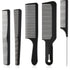 5 Pieces Hair Cutting Comb Set, Carbon Fiber Barber Comb Hair Styling Combs Fine Teeth Anti Static Heat Resistant Hairdressing Tapered Comb for Men Women