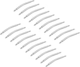 20mm Curved Spring Bar Pins 1.5mm Dia Stainless Steel Double Flanged End Watch Band Link Pin 20pcs