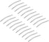 20mm Curved Spring Bar Pins 1.5mm Dia Stainless Steel Double Flanged End Watch Band Link Pin 20pcs