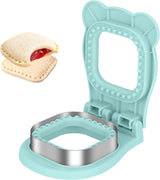 Uncrustable Sandwich Cutter Maker – Sandwich Sealer and Cutter for Lunchbox and Breakfast, Square Shape, Light Blue