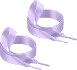 35" 39" 47" 55" Satin Ribbon Shoelaces Wide Silk Flat Shoe Laces Shoestring Silky Sneakers Shoelaces