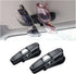 2PCS Glasses Holders for Car Sun Visor, Glasses Clip Organizer, Sunglasses Eyeglasses Mount with Ticket Card, Car Sun Visor Double-Ends Clip, 180 Degree Rotational Car Glasses Holder