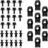 35PCS Car Body Bolts & Extruded U-Nuts Clips Kit - Bumper Fenders Liner Push Retainer Fastener Kit for Engine Under Cover, Universal Splash Shield Guard Bolts Fastener Rivet Clips for Most Cars