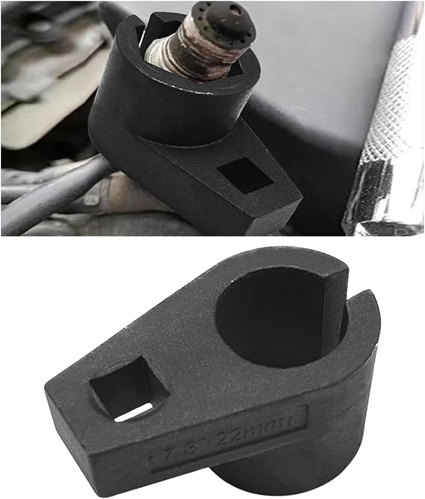Car Offset Oxygen Sensor Socket, 3/8-Inch Drive, 7/8-Inch (22mm), Side Wire Gate Accesses Sensor for Protect Wire from Damage, Universal Car Accessories for Most Cars (3/8)