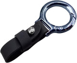 Carabiner Key Ring Clip, Car Fob Key Keychain Holder Car Keychain Clip for Men Women, Key Ring Belt Holder (Black)