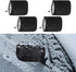 4PCS Car Side Mirror Covers - Waterproof Snow Mirror Cover Protects from Ice Snow Frost Dew Rain Bird Poop - Silver Coated Rearview Protection Cover Winter Snowproof Accessories for Cars Trucks SUVs