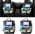 2PCS Car Backseat Organizer, Automotive Kick Mats Back Seat Protector for Kids, Vehicle Storage Organizer with 9 Pockets & Touch Screen Tablet Holder, Auto Travel Accessories for Truck SUV (Black)