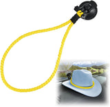 Hat Mounts for Cars, Handmade Rope Cowboy Hat Holder with Suction Cup, Hat Holder Rack to Keeps Your Hat On The Dash, Auto Universal Interior Accessories for Truck, SUV, Car (Yellow)