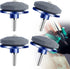 Lawnmower Blade Sharpener 4 Pack Rotary Lawn Mower Sharpener with Steel Backing, Universal Garden Tool Blade Sharpener for Power Drill Hand Drill
