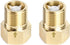 2Pcs Brass One-way Check Valve, 1/2" Female to 1/2" Male Thread of Backflow Preventer