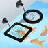 2 PCS Fish Feeding Ring, Aquarium Feeding Ring Automatic Goldfish Tank Feeder Dispenser Auto Live Betta Fish Vacation Feeder Floating Food Accessories for Turtle, Coral, Goldfish (Black)