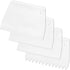 Adhesive Spreader, 4 Pcs Notched Glue Spreader Kits Plastic Notched Trowel 0.5"/1" Tooth Reusable for Glue Epoxy Resin Putty Hardwood Flooring (White)