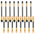 30 Pcs Eyeshadow Applicators Sponge Disposable Dual Sides Eye Shadow Applicators 2 Styles Eye Shadow Applicator Sticks Eyeshadow Brush Makeup Applicator for Women Cosmetic Tool (Black Gold)