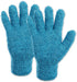 Microfiber Gloves for Plants Dusting Cleaning, Dusting Gloves for House Cleanings, Coral Fleece Cleaning Mittens Reusable Household Glove for Plants Cars Blinds Lamps Hard to Reach Corners (Blue)