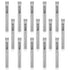 1/4" Diamond Hole Saw Drill Bits, 15PCS Glass Tile Holes Saw 1.1 inch Cutting Depth Glass Hole Saws Tile Holes Saws for Ceramic Marble Porcelain Tiles Granite Quartz
