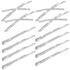 12 Pieces Rhinestone Bobby Pins for Women, Decorative Silver Hair Clips Crystal Shiny X Shaped Barrettes Metal Diamond Bling Hair Accessories for Women Girls Wedding Prom Party
