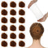 Hair Nets, 35 Pcs Invisible Hair Net for Buns, 20 Inch Strong Nylon Elastic Mesh Wig Nets Hairnet Hairs Accessories for Women Men Ballet, Food Service Workers, Kitchen Daily Styling (Brown)
