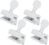 Window Locks, 4 Packs, Stainless Steel Sliding Door Security Lock Single Adjustable Horizontal Sliding Window Child Safety Locks Home Security Windows Stopper for Up and Down Windows (White Coated)