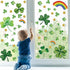 St Patricks Day Decorations,St Patricks Day Window Clings 122 PCS Reusable Spring Window Clings for St Patrick&