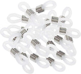 40 Pieces Eyeglass Chain Ends Adjustable Rubber Spectacle End Connectors for Eye Glasses Holder Necklace Chain