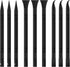9 Pieces Plastic Scraper Tool for Tight Spaces, Non-Scratch Kitchen Scraper Cleaning Pen, Perfect for Remove Stickers, Labels, Oil Stains, Food, Dirt (Black)