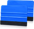 2 Pieces Wallpaper Smoothing Tool, Vehicle Vinyl Felt Squeegee Window Tint Film Tool for Peel and Stick Wallpaper (blue)