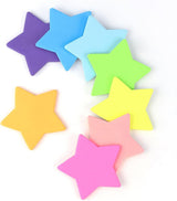 8 Color Star Shape Sticky Notes, 240 Sheets, Self-Sticky Note Pads for School Office Home