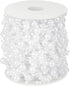 100 Feet Faux Pearls String Beads Fishing Line Artificial Decoration Pearl Strand Roll Beaded for Wedding Valentine Decoration DIY Accessories Party Supplies (White)