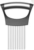 Onion Holder for Slicing, 304 Stainless Steel Onion Slicer Holder, Tomato & Vegetable Cutter, Fruit Slicer & Meat Tenderizer, Ergonomic Kitchen Gadget for Safe, Even & Odor-Free Cutting, Home Cooking