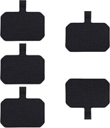 5 Pack Phone Tether Tab Cell Phone lanyard pad, Universal Phone Tether Tab Phone Lanyard Replacement Part Compatible with Most Smartphones (Black)