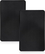2 Pack Car Dashboard Anti-Slip Rubber Pad, Car Dashboard Non Slip Mat, Black Grid Anti Slip Sticky Pad for Cell Phone, Sunglasses, Keys Electronic Devices (7.5""x 4.7"")