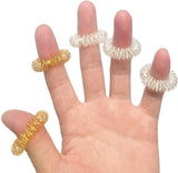 12 Packs Spiky Sensory Finger Rings ,Fidget Rings Teens & Adults Silent Stress Reducer & Massager for Fidget ADD ADHD OCD Autism