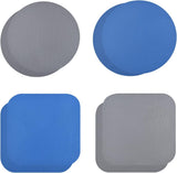 8 Pcs Reusable Jar Opener Gripper Pads Rubber Jar Opener Gripper Pads Multi-function Jar Opener for Elderly People with Arthritis and Weak hands (Blue, Gray)