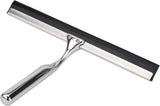All Purpose Stainless Steel Squeegee for Glass Shower Doors, Car Window, Home Mirrors, Bathroom Shower Cleaner Wiper 10 inches