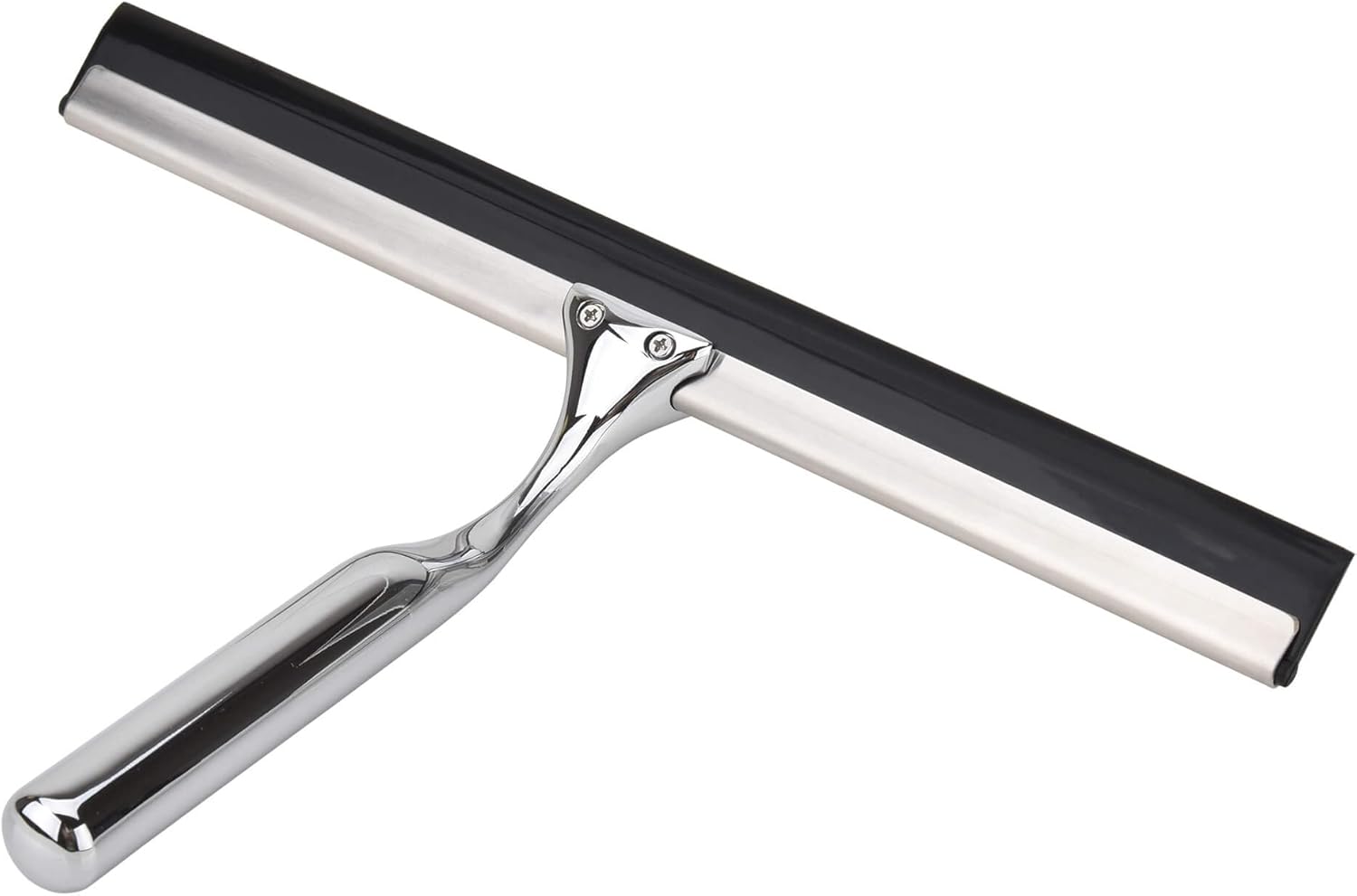 All Purpose Stainless Steel Squeegee for Glass Shower Doors, Car Window, Home Mirrors, Bathroom Shower Cleaner Wiper 10 inches