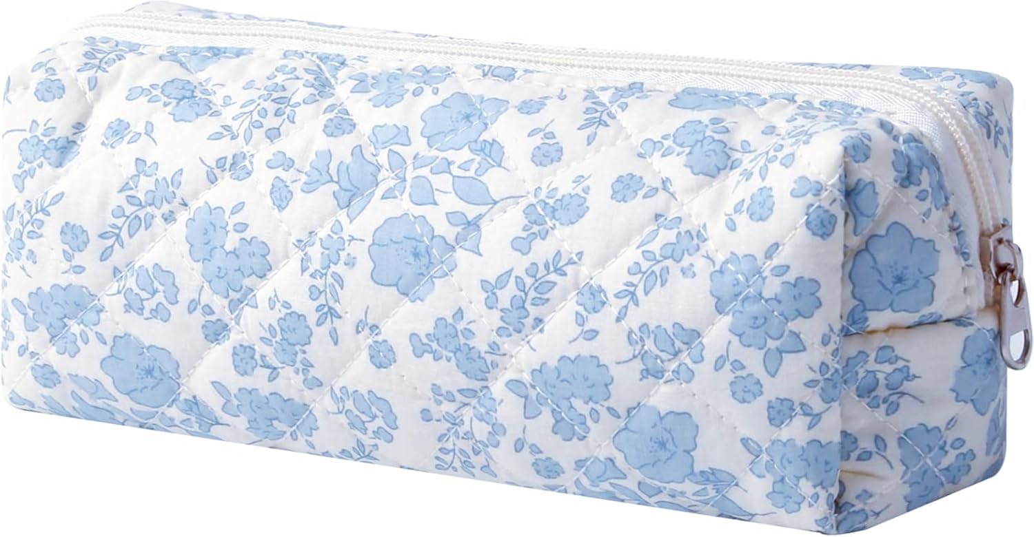 Pencil Pouch Cute Pencil Case for Girls Aesthetic Pencil Bag with Zipper Pen Cases School Supplies Makeup Bag
