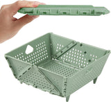 Plastic Colander Basket, Multi-Purpose Drainage & Storage Bin for Kitchen, Candy, Cookies, Holiday Snacks and Gift Items, Ventilated Organizer Tray for Home & Christmas Decorations Storage