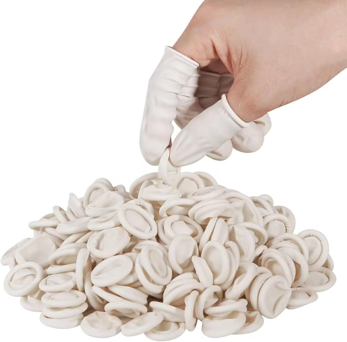 Finger Cots Disposable, Medium Finger Thumb Gloves Protectors, Sleeves Covers Protection for Fingertips (Approx.210 PCS)