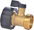 3/4" Brass Garden Hose Shut Off Valve,1-Way Restricted-Flow Water Shut-Off, Fits 3/4 Inch Hose Connector