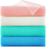 4 Pieces African Exfoliating Net, Long African Net Sponge, Nylon African Net Cloth, Exfoliating Washcloth, Body Scrubbers for Use in Shower, Back Scrubber Skin Smoothers for Bath (Multicolor 4)