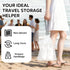10-Pack Shoe Bags for Travel - 15.7" x 11.8" Large Clear Drawstring Shoe Bags for Packing, Storage - Waterproof，Durable & Reusable Sneaker Shoe Storage Bag - Travel Essentials for Women Men