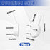 70PCS Non-Mark Hooks - Plastic Non-Trace Wall Picture Hooks - Photo Frame Traceless Hook Invisible Concrete Nail Hard Hardwall Hanger for Concrete Wall, Hardwall and Drywall