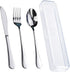 Travel Utensils With Case, Stainless Steel Reusable Portable Utensils Set With Case,  Travel Silverware Set