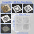 100PCS Disposable Shower Drain Hair Catcher - 4 Inch Hair Catcher Shower Drain - Drain Cover Mesh Stickers for Human & Pet Hair - Bathtub, Bathroom, Kitchen Sink, Laundry Floor Drain Filters Grey