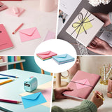50 Pack Gift Card Envelopes, 4" x 2.75" Mini Envelopes, Multicolor Kraft Business Card Envelopes, Small Envelopes for Holidays, Weddings, Baby Showers, Birthdays Banquets