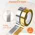 4 Rolls/110 Yard Metallic Mirror Tape - Gold & Silver 1/2&